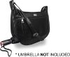 Picture of K London Ladies Soft Leather Handbag, Cross Body Shoulder Bag with 5 Zipped Pockets, 2 Large Main Sections (KL_174KK_Black)