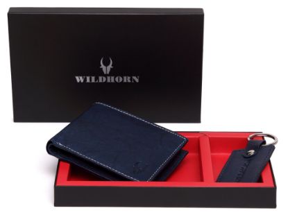 Picture of WildHorn Blue Men's Wallet (GIFTBOX209)
