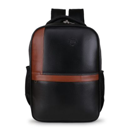 Picture of Bagneeds Medium 30 L Laptop Backpack Trending Laptop Backpack Spacy unisex backpack Casual School/Travel Backpack for Unisex (Black Tan)