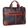 Picture of Bagneeds Vegan Leather Office Messenger Bag Slim & Styles (Brown)