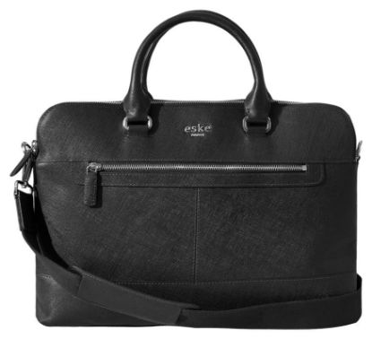 Picture of eske Arnel 15" Genuine Leather Laptop/Macbook Bag for Men, Women | Office Bag | Laptop Messenger Bag with Shoulder Strap | Spacious Compartment | Water Resistant