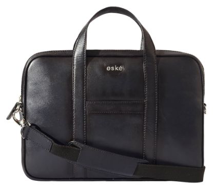 Picture of eske Clark 13" Genuine Leather Laptop/Macbook Bag for Men, Women | Office Bag | Laptop Messenger Bag with Shoulder Strap | Spacious Compartment | Water Resistant