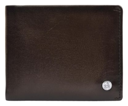 Picture of eske Arno - Genuine Leather Mens Bifold Wallet - Holds Cards, Coins and Bills - 5 Card Slots - Everyday Use - Travel Friendly - Handcrafted - Durable - Water Resistant -Dark Brown VT