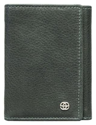 Picture of eské Bobby - Genuine Leather Mens Three Fold Wallet with RFID Blocking - Holds Cards, Coins and Bills - 3 Card Slots - Everyday Use - Travel Friendly - Handcrafted - Durable - Water Resistant - Ocean Vintage