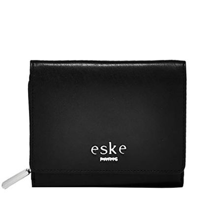 Picture of eske Paris Women's Leather Wallet, Smartphone Holder, Hand Clutch for Ladies (Black)