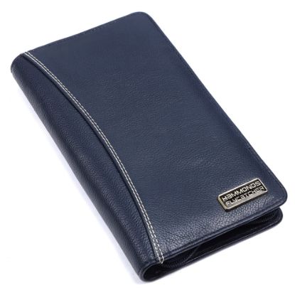Picture of HAMMONDS FLYCATCHER Passport Cover/Passport Holder for Men and Women -Genuine Leather Travel Accessories Document Organizer with RFID Protection -Royal Blue -Multiple Cards & Passport Holder for Trips