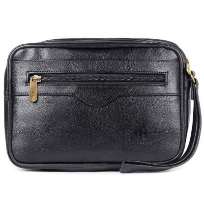 Picture of The Clownfish Multipurpose Travel Pouch Money Cash Pouch Wrist Handbag Coin Bag (Black)