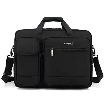 Picture of CoolBELL 15.6 Inch Nylon Laptop Messenger Bag (Black)