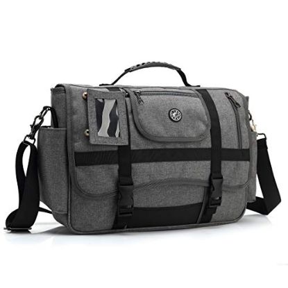 Picture of CoolBELL Water-resistant Nylon 15.6 Inches Laptop Messenger Bag (Grey)