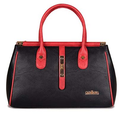 Picture of The Clownfish Athena Series Handbag for Women | Hand Bags for Womens, Women Hand Bags Stylish, Ladies Purse | Handbags | (Pink)