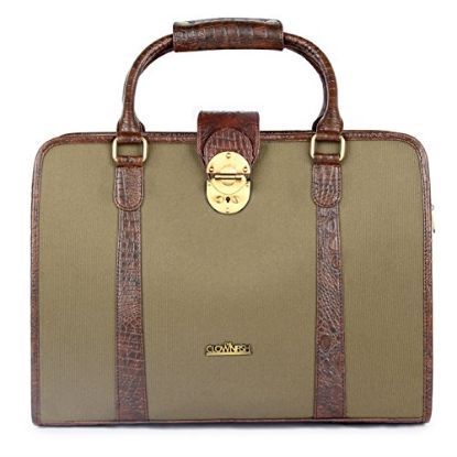 Picture of The Clownfish 8.3 Ltrs Green Softsided Briefcase (TCFLBPO-AB156OG21)