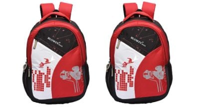 Picture of GOOD FRIENDS Bags Waterproof,Laptop College School Bag for Boys Combo Backpack (Red)