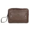Picture of Blowzy Mens Cash Pouch Money Carrying Case Multipurpose Travel Pouch Zipped Travel Toiletry Bag (Brown)