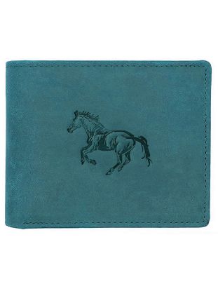 Picture of WildHorn® Stallion Hunter Leather Wallet for Men (Blue)