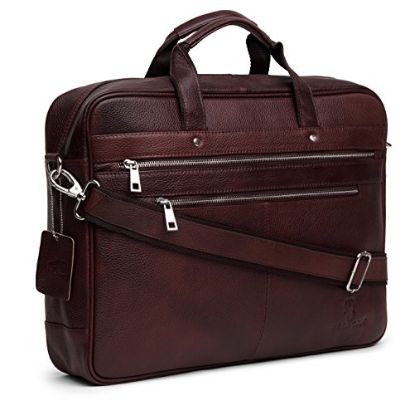 Picture of Leather Brown 16 inch Men's Laptop Men's Messenger Bag