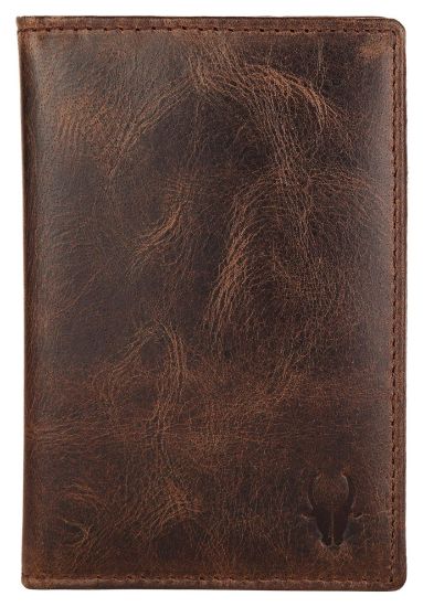 Picture of WildHorn Leather Passport Holder for Men & Women (Brown Ch)