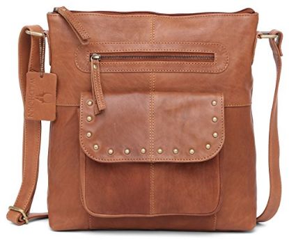 Picture of WildHorn Women?s Hand Crafted Genuine Leather Collection Handbag (TAN) DIMENSION - L-12.5 Inch H-13 Inch W-3 Inch