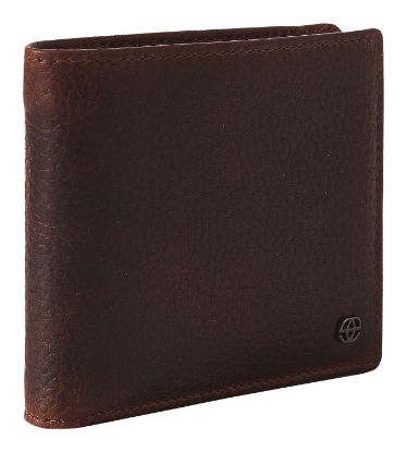 Picture of eske Davy Genuine Leather Mens Bifold Wallet - Solid Pattern - 12 Card Holders
