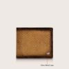 Picture of eske Delphine - Genuine Leather Mens Bifold Wallet - Holds Cards, Coins and Bills - 7 Card Slots - Handcrafted - Durable - Water Resistant -British Tan Perfo