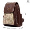 Picture of The Clownfish Minerva Faux Leather Women's Backpack College School Bag Casual Travel Backpack for Ladies Girls (Chocolate Brown)