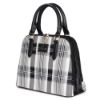 Picture of THE CLOWNFISH Andrea Handbag for Women Office Bag Ladies Shoulder Bag Tote For Women -Checks Design (Black)