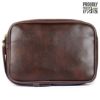 Picture of THE CLOWNFISH Multipurpose Travel Pouch Money Cash Pouch Wrist Handbag Clutch (Dark Brown)