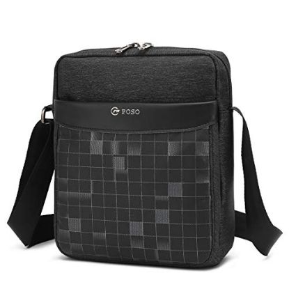 Picture of POSO Asset Unisex Waterproof Nylon 10.6 inch Tablet Bag Messenger Bag (Grey)