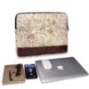 Picture of The Clownfish Python Faux Leather with Tapestry Fabric Unisex 17 inch Tablet Case Laptop Sleeve (Beige)