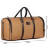 Picture of The Clownfish Ewan Series 43 litres Canvas Travel Duffle Bag Luggage Weekender Bag Daffel Bags Air Bags Luggage Bag Travelling Bag Truffle Bags Duffel Bags for Men and Women (Yellow Ochre)