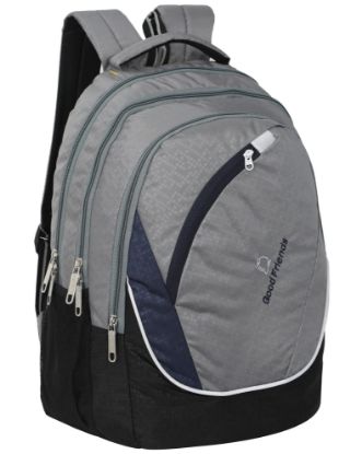 Picture of GOOD FRIENDS Water Resistant 40L Laptop Backpack/School Bag//Backpack/College Bag for Men/Women (Grey)