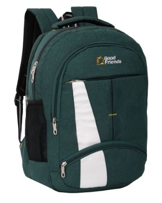 Picture of GOOD FRIENDS Waterproof Laptop Backpack/Office Bag/School Bag/College Bag/Business Bag/Travel Backpack(Green)
