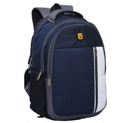 Picture of Blowzy Expedition 35L Casual Water Resistant 3 Compartment Travel Bagpack/College Backpack/School Bag (Dark Blue)