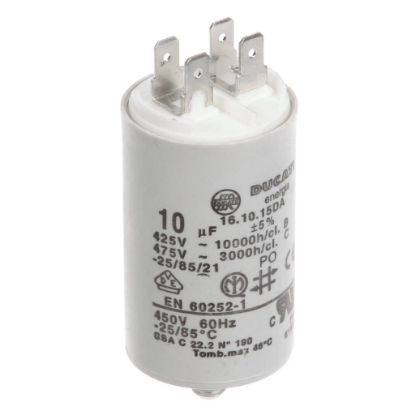 Picture of Alto Shaam Capacitor, 10Uf, 350Vasc-2 Part# CU-34432