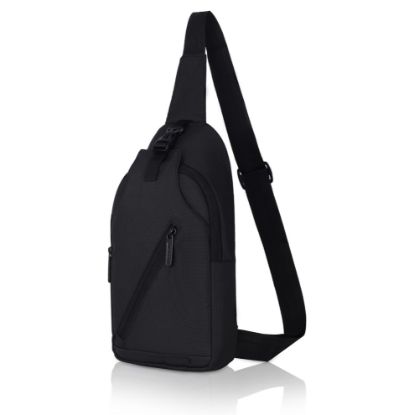 Picture of WildHorn Sling Crossbody Bag for Men, Stylish Chest Shoulder Bag for Men & Women, Adjustable Strap for Commuting Travel Outdoor Activities (Black)