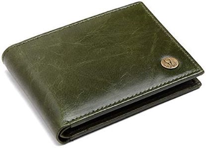 Picture of WildHorn Wildhorn India Green Men's Wallet (RAKHIGIFT2052 GRN Crunch)