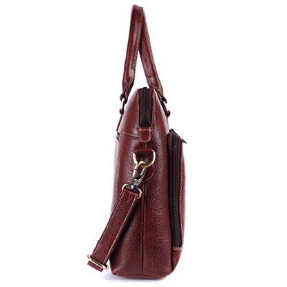 Picture of HAMMONDS FLYCATCHER Genuine Leather Satchel Women's Handbag, LB214BR (Brushwood)