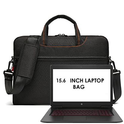 Picture of CoolBELL Waterproof Nylon Unisex Slim 15.6 inch Laptop Messenger Bag Briefcase Handbag (Black)