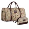 Picture of The Clownfish Polyester 25 Cms Duffle Bag(TCFCO-DBTKTP-BEG_Beige (Combo))