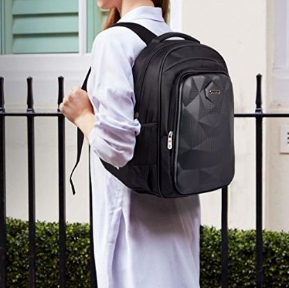 Picture of The Clownfish 30 Ltrs Jet Black Laptop Backpack (TCFBPPO-BN156JBL2)
