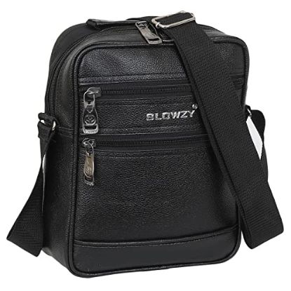Picture of Blowzy Stylish Cross Body Travel Office Business Messenger one Side Sling Bags (Black)