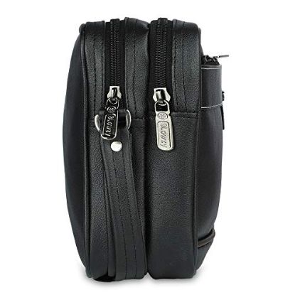 Picture of Blowzy Mens Cash Pouch Money Carrying Case Multipurpose Travel Pouch Travel Toiletry Bag (Black)