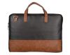 Picture of Blowzy Bags Men and Women's PU Leather Laptop Shoulder Office Bag (Black, 15.6 inch)