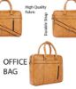 Picture of Bagneeds Business Travel Briefcase Office Messenger Laptop Bag for Mens (Beige)