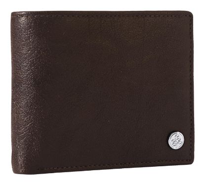 Picture of eske Delphine Genuine Leather Mens Bifold Wallet - Solid Pattern - 7 Card Holders