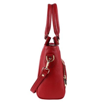 Picture of HAMMONDS FLYCATCHER Handbags for Women - Genuine Leather Stylish Sling Bag - 2 Main Compartments, Detachable & Adjustable Shoulder Strap - Ladies Purse, and Ladies Hand bag for Women - Red