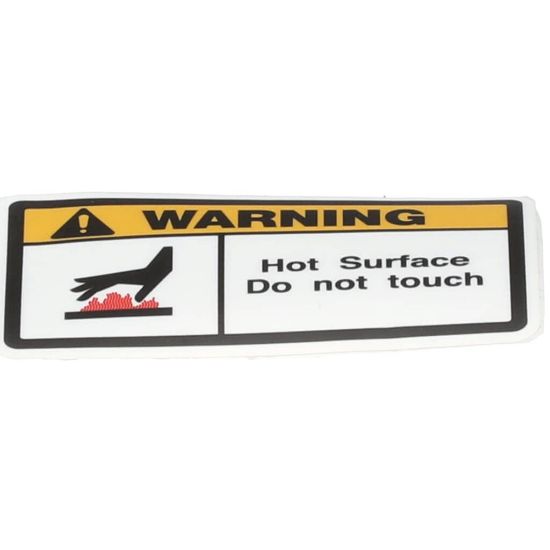 Picture of APW Wyott Label Warning Hot Surface (En Part# 2M-43813103