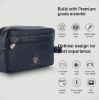 Picture of HAMMONDS FLYCATCHER Toiletry Bag for Men and Women -Genuine Leather Travel Organizer with Multiple Compartments -Royal Blue Toiletry Shaving Kit for Men -Toiletry Organizer & Cosmetics Pouch for Women