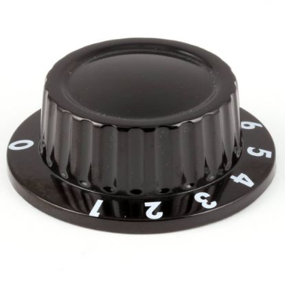 Picture of APW Wyott Knob, Black Plain (1 To 10) Part# 2R-56505