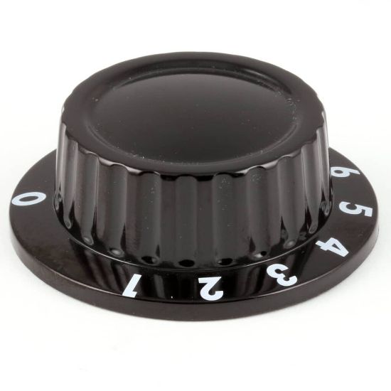 Picture of APW Wyott Knob, Black Plain (1 To 10) Part# 2R-56505