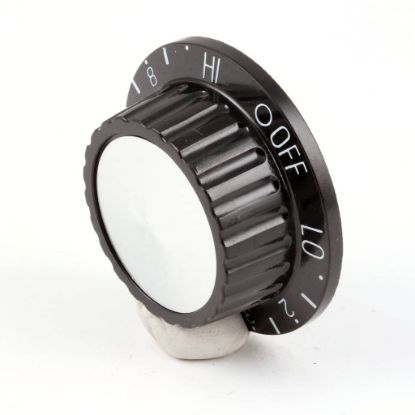 Picture of APW Wyott Knob, Appliance Black W/insert Part# 2R-8730710
